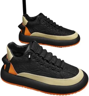 Men's Casual Dress Oxfords Business Shoes Fashion Sneakers with Non-Slip Rubber Sole Comfortable Derby Shoes