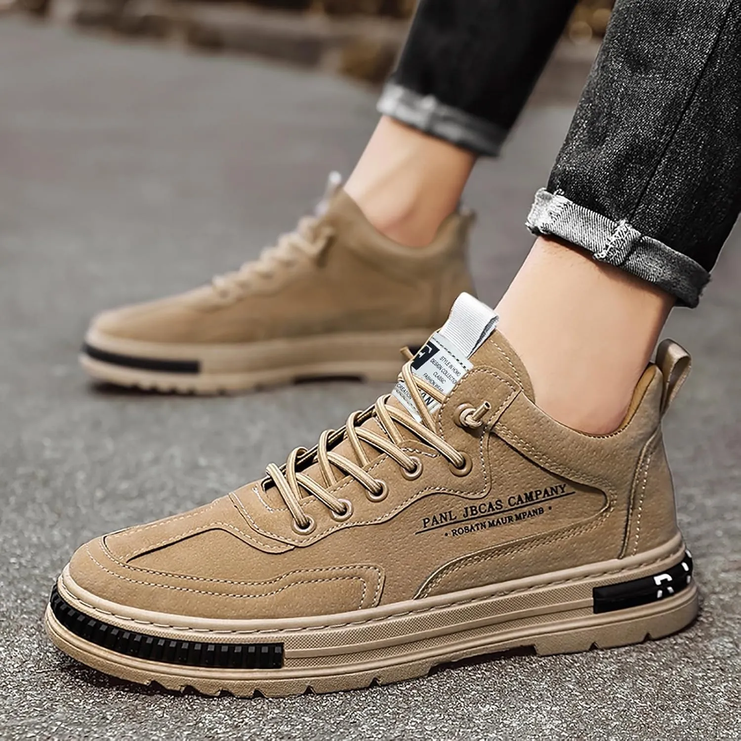 Men's Casual Dress Sneakers Black Sneakers for Men Mens Brown Dress Shoes Loafers for Women Casual Loafers for Women Dressy Womens Sneakers Wide Width