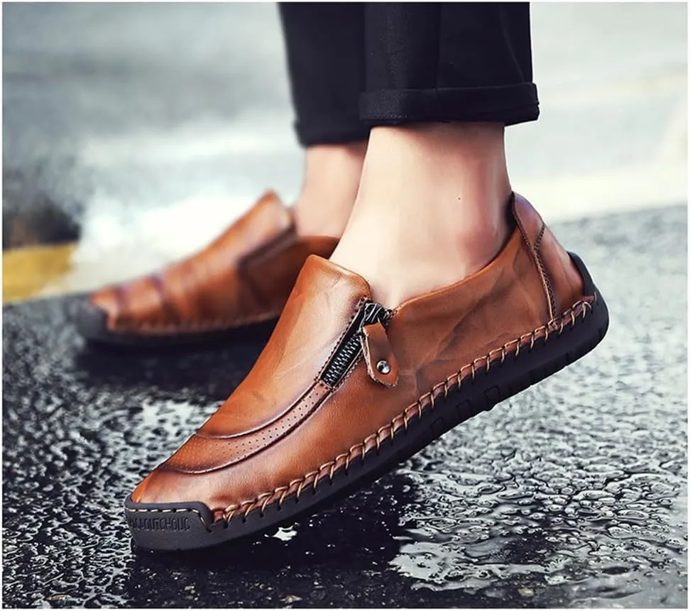 Men’s Casual Leather Fashion Slip-on Loafers Shoes Men's Casual Shoes Men's Driving Shoes