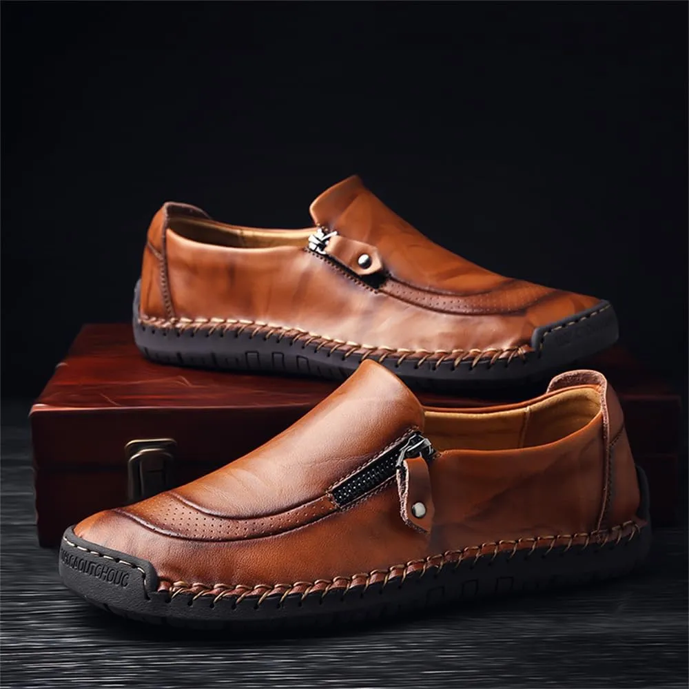 Men’s Casual Leather Fashion Slip-on Loafers Shoes Men's Casual Shoes Men's Driving Shoes