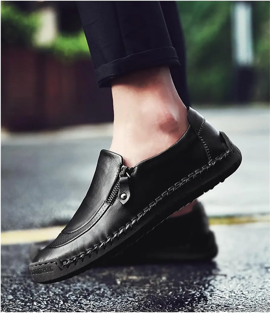 Men’s Casual Leather Fashion Slip-on Loafers Shoes Men's Casual Shoes Men's Driving Shoes