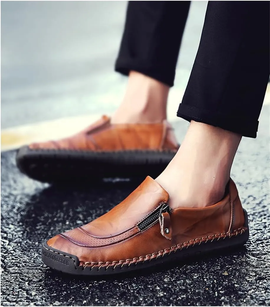 Men’s Casual Leather Fashion Slip-on Loafers Shoes Men's Casual Shoes Men's Driving Shoes