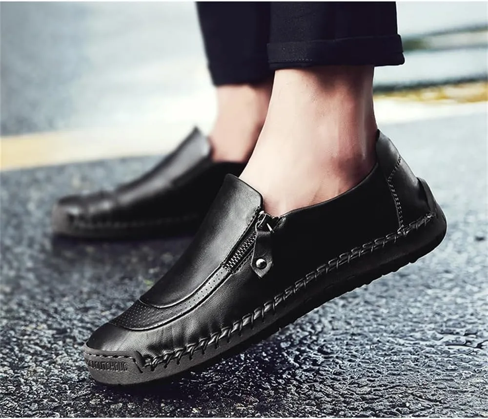 Men’s Casual Leather Fashion Slip-on Loafers Shoes Men's Casual Shoes Men's Driving Shoes