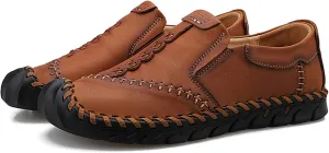 Men's Casual Loafers Shoes Lightweight Slip-Ons Driving Shoes Leather Flats Comfortable Oxford Walking Shoes Non-Slip Breathable Casual Shoes Slipper for Mens