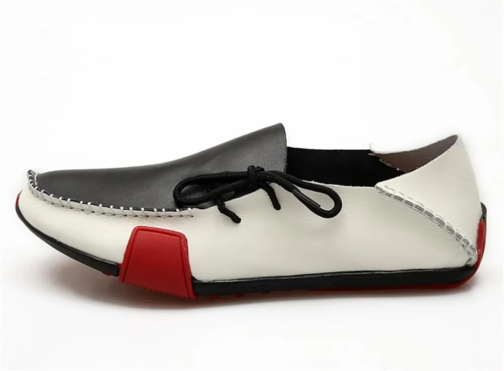 Men's Casual Shoes Handmade Leather Men's Loafers Moccasin Driving Shoes Slip on Soft Flats Shoes