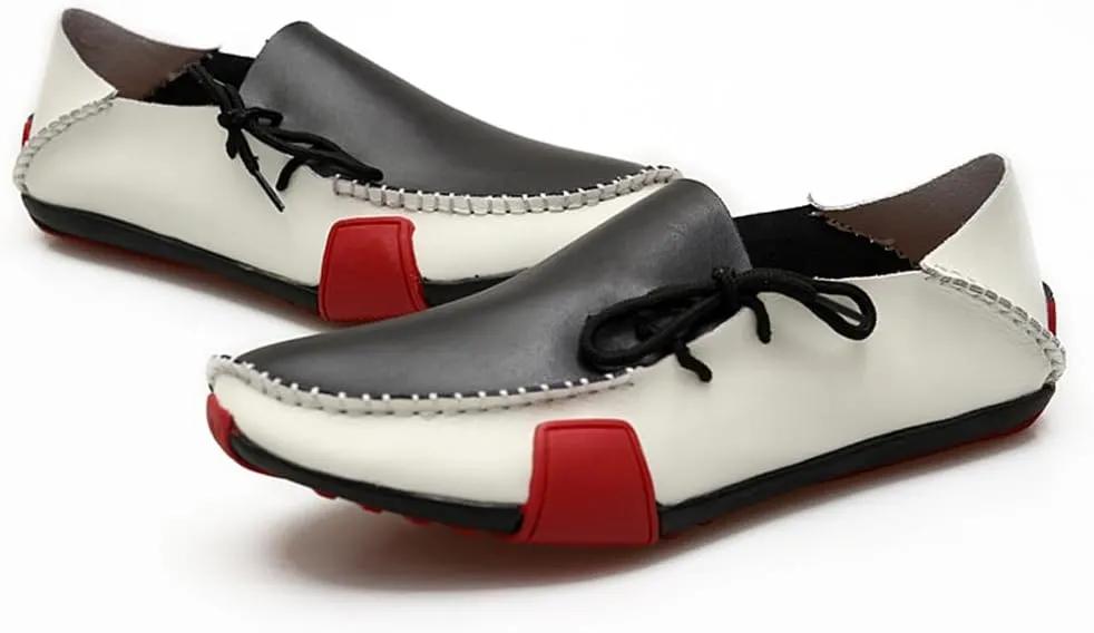 Men's Casual Shoes Handmade Leather Men's Loafers Moccasin Driving Shoes Slip on Soft Flats Shoes