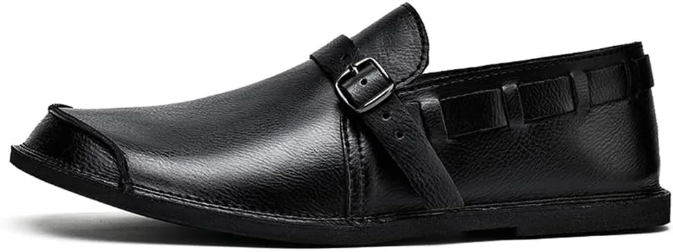 Men's Casual Shoes Men's Handmade Leather Loafers Moccasin Driving Shoes Slip on Soft Flats Shoes