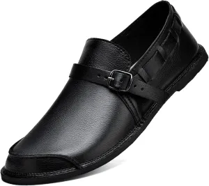 Men's Casual Shoes Men's Handmade Leather Loafers Moccasin Driving Shoes Slip on Soft Flats Shoes