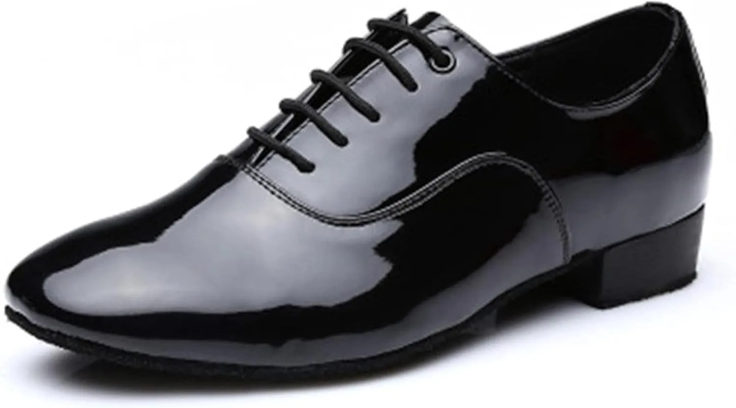 Men's Comfortable Formal Shoes, Lace up Patent Leather Party Shoes, Oxford Dance Shoes, Men's Style