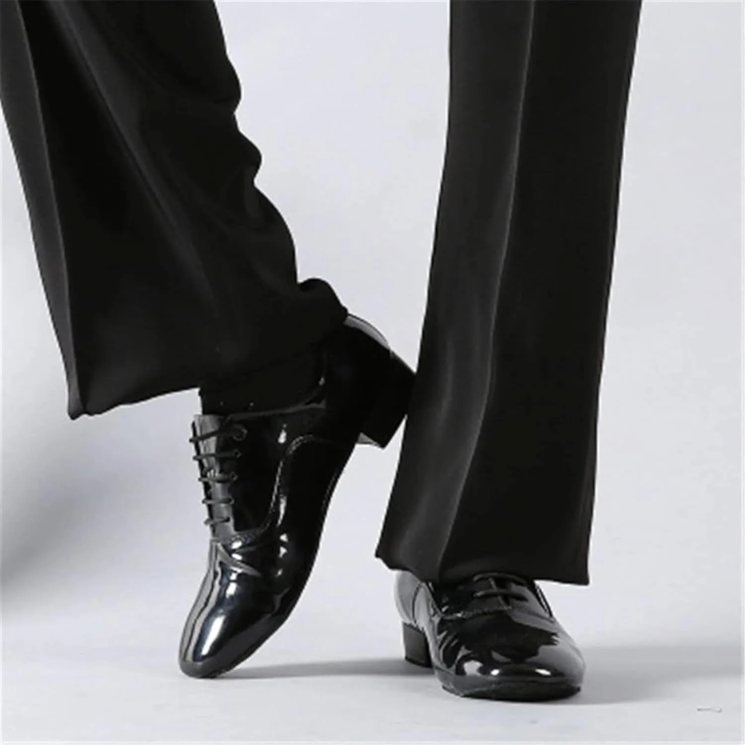 Men's Comfortable Formal Shoes, Lace up Patent Leather Party Shoes, Oxford Dance Shoes, Men's Style