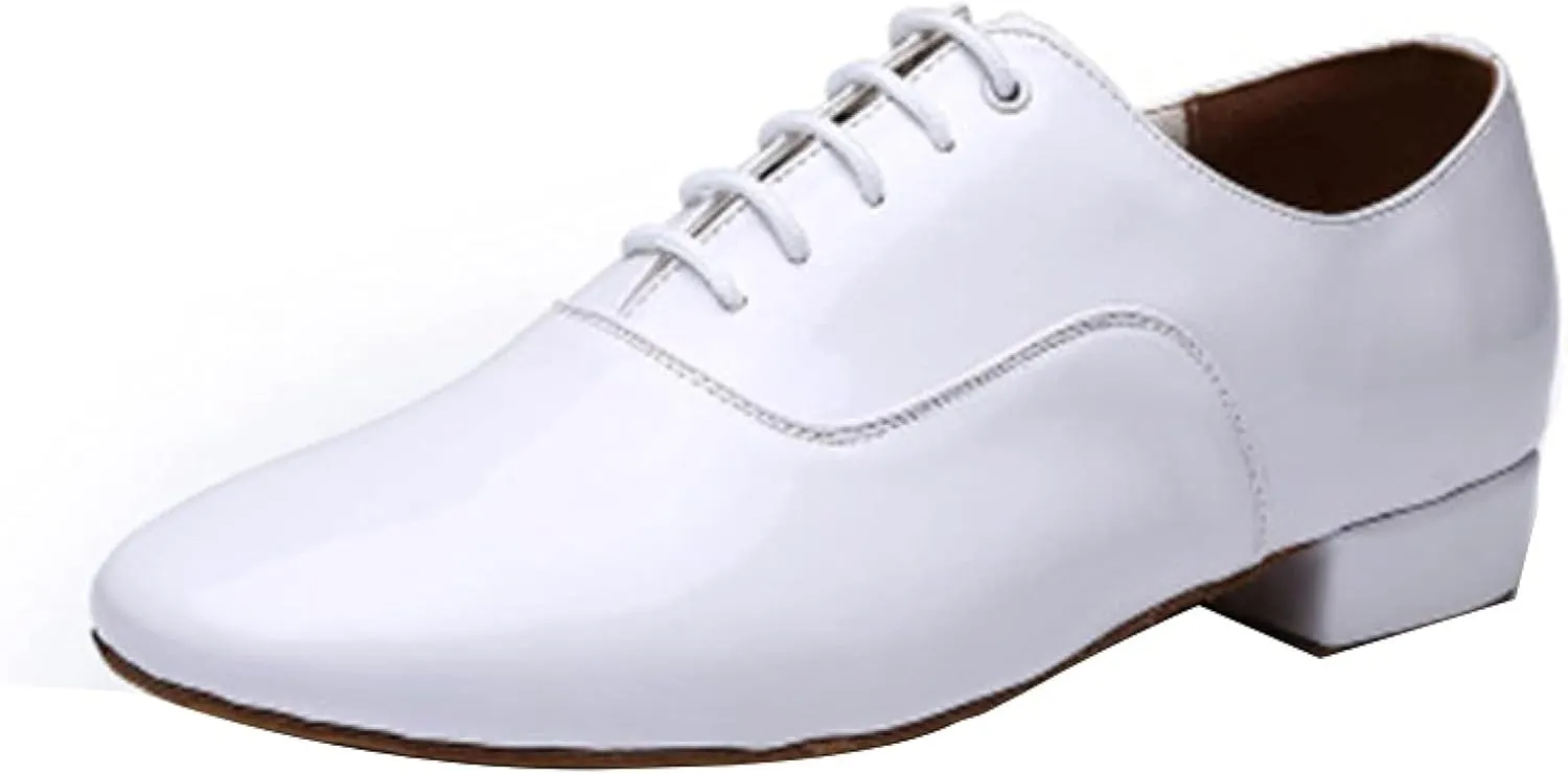 Men's Comfortable Formal Shoes, Lace up Patent Leather Party Shoes, Oxford Dance Shoes, Men's Style