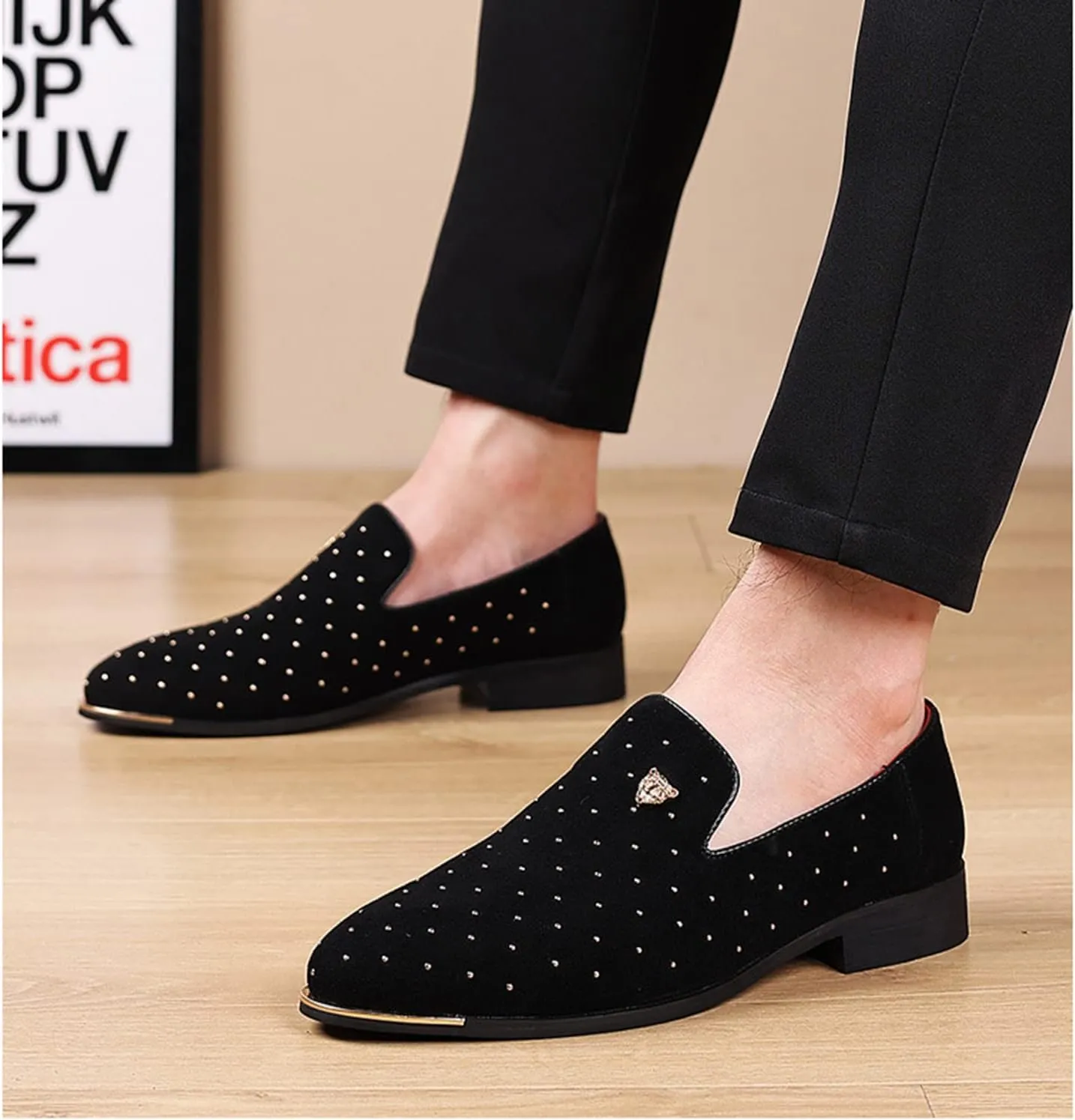 Men's Dress Loafers Shoes Slip On Penny Loafers Formal Business Dress Shoes Driving Shoes Mocassins