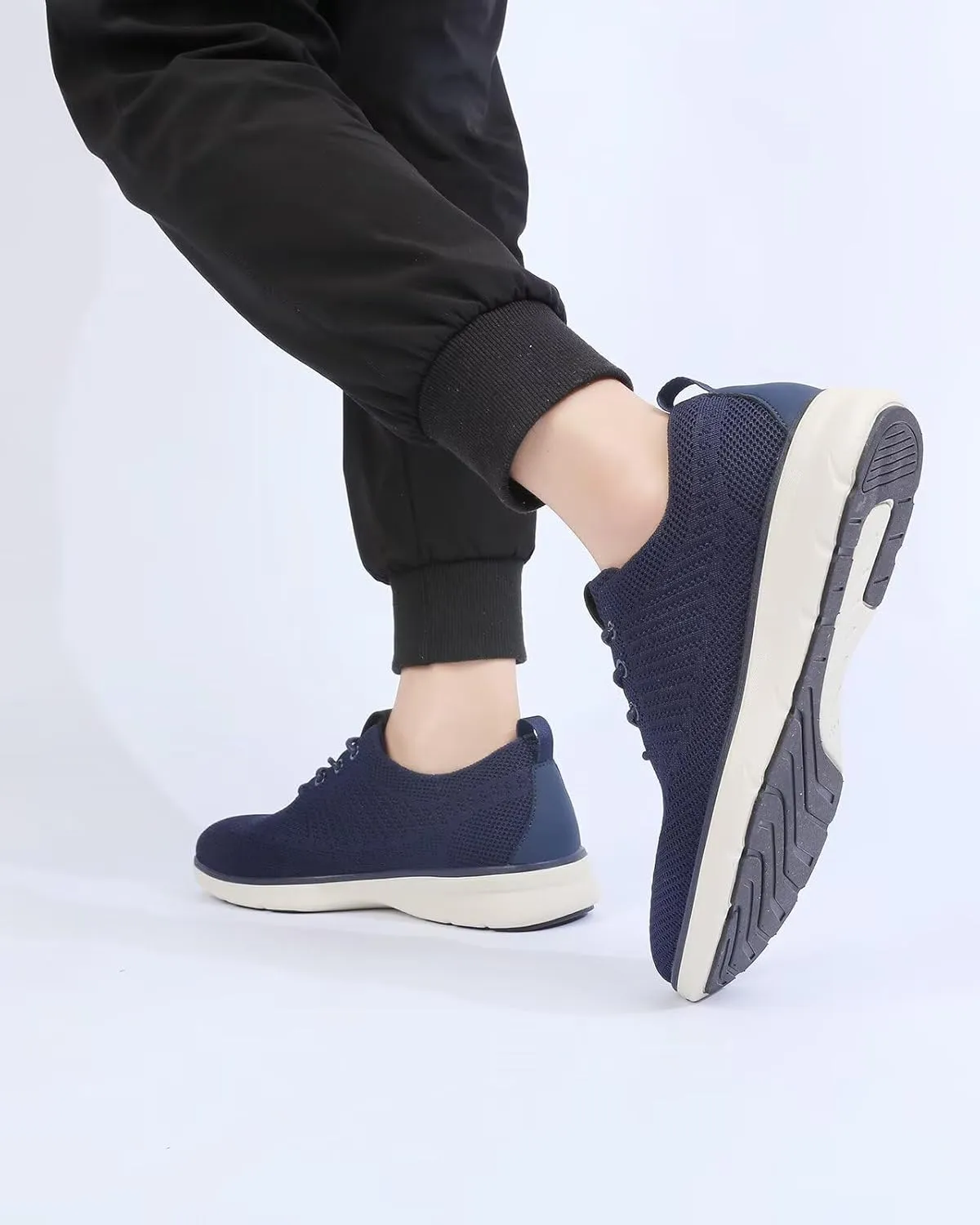 Men's Dress Oxfords Casual Walking Shoes Lightweight Mesh Business Work Sneakers Tennis Footwear