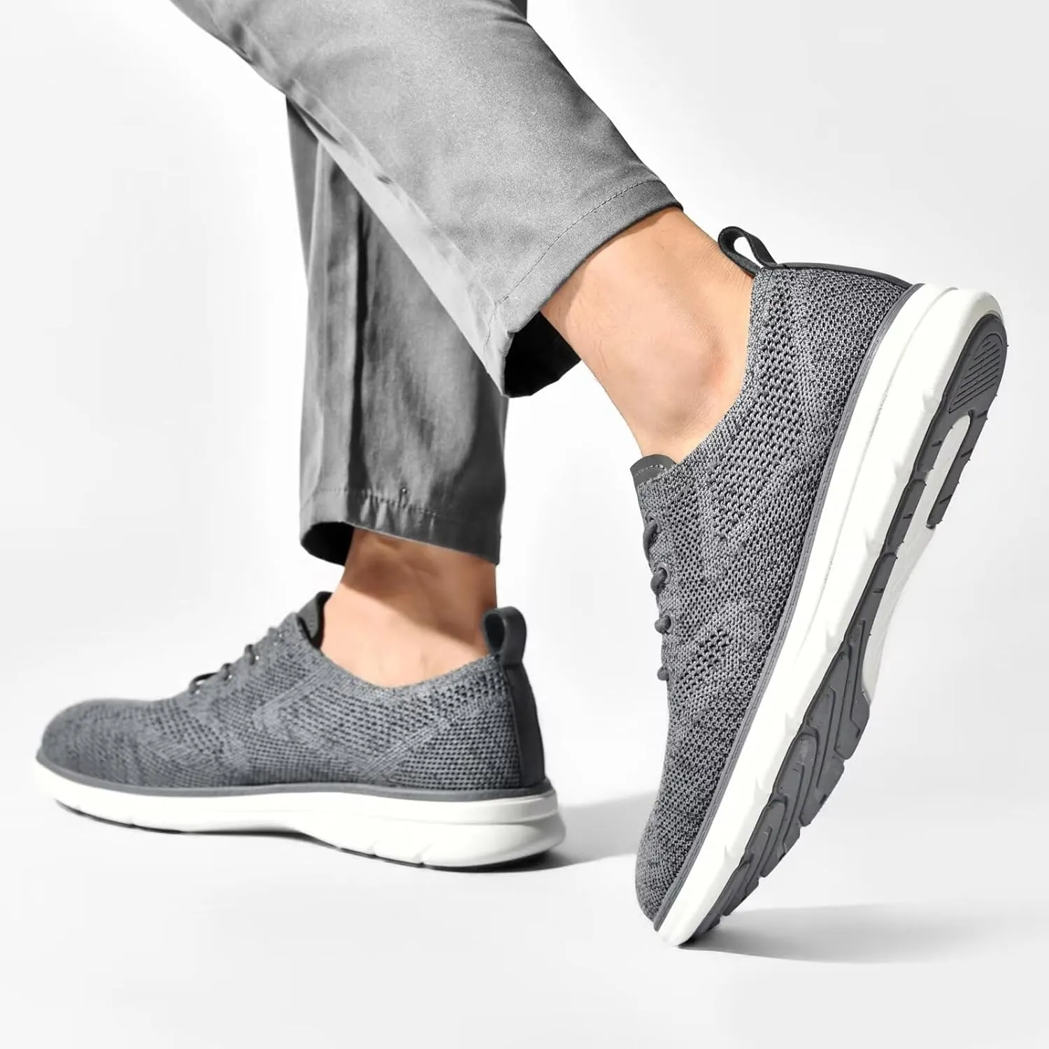 Men's Dress Oxfords Casual Walking Shoes Lightweight Mesh Business Work Sneakers Tennis Footwear
