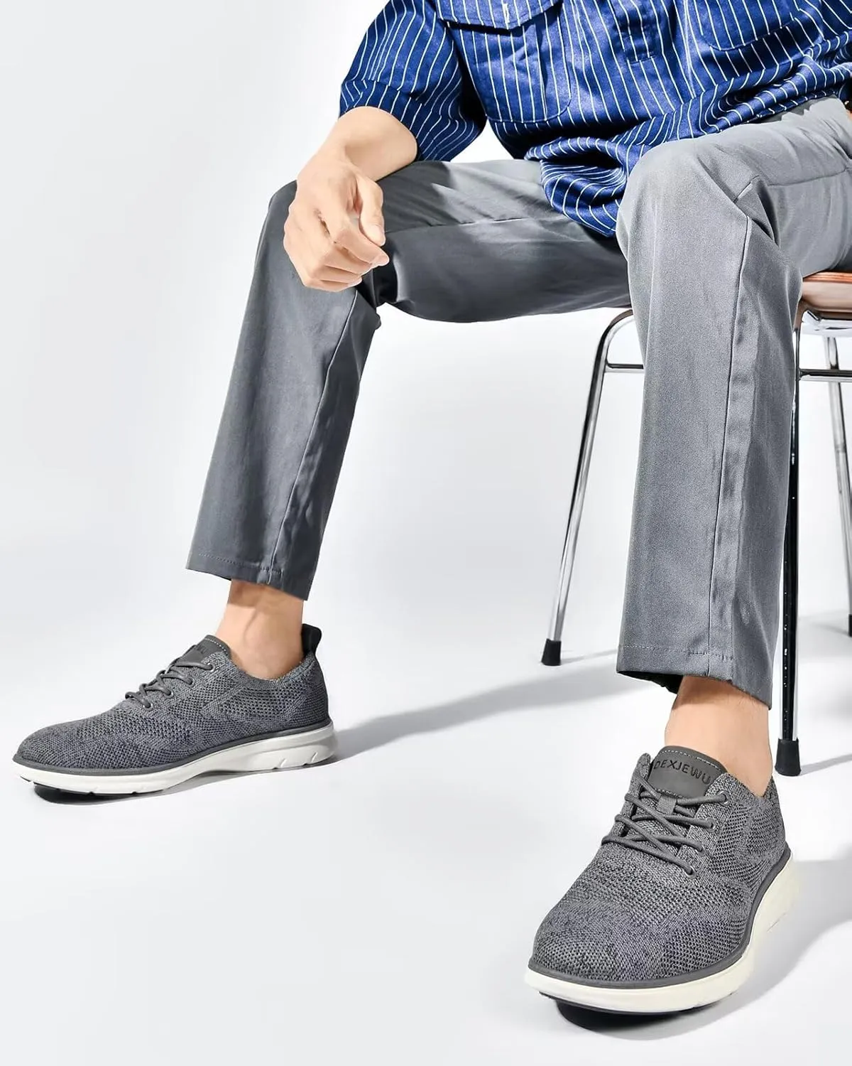 Men's Dress Oxfords Casual Walking Shoes Lightweight Mesh Business Work Sneakers Tennis Footwear