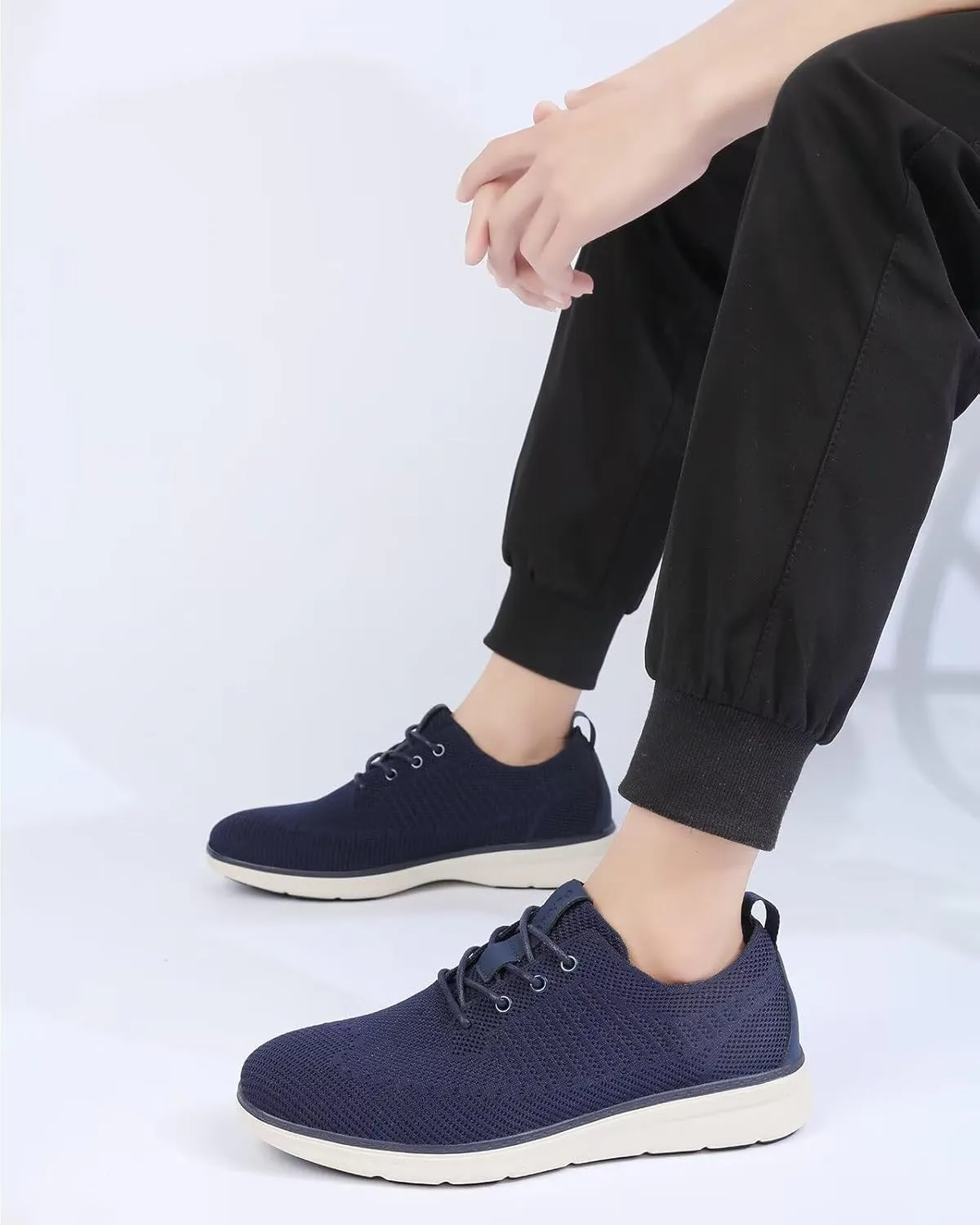 Men's Dress Oxfords Casual Walking Shoes Lightweight Mesh Business Work Sneakers Tennis Footwear