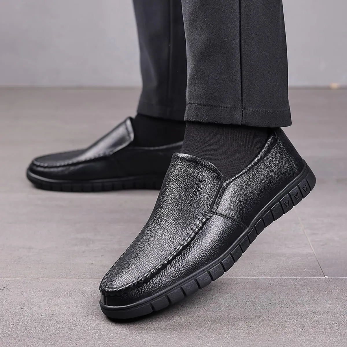 Men's Dress Penny Loafers Driving Oxfords Formal Business Work Shoes Stylish Slip On Wedding Shoes for Men
