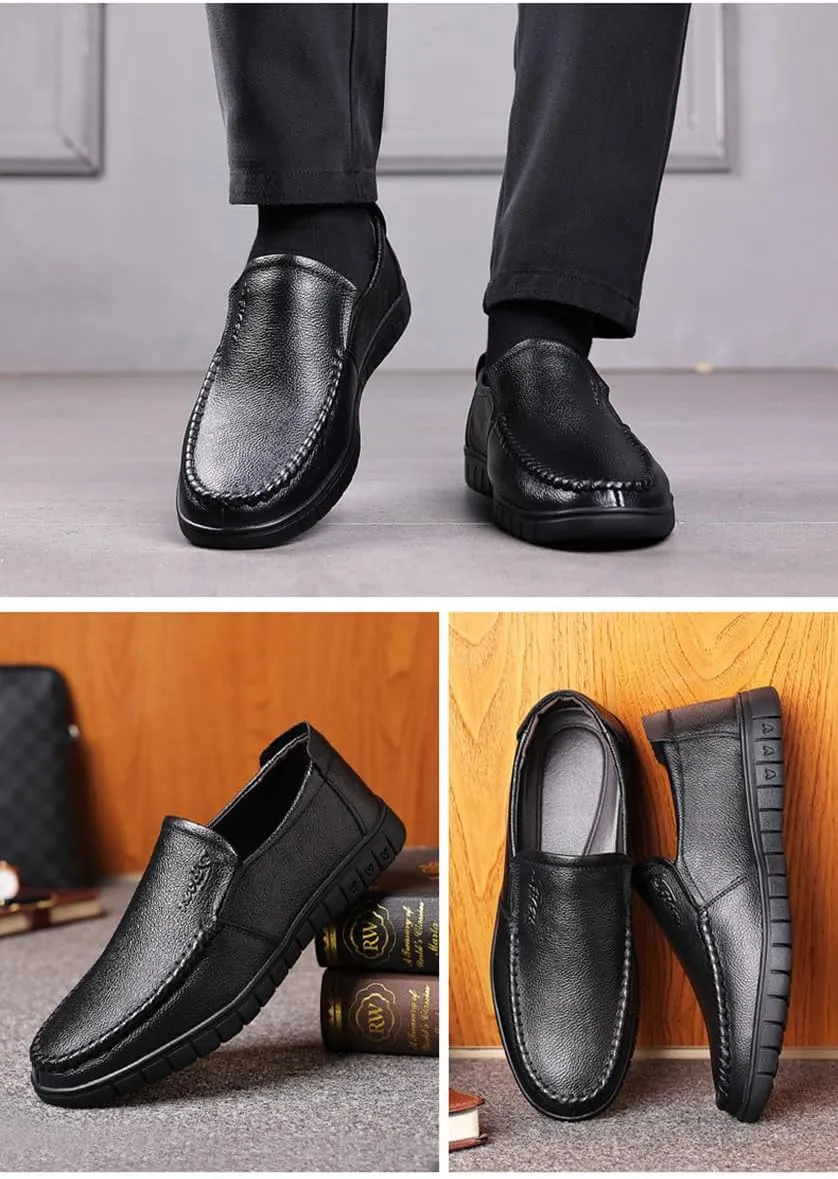Men's Dress Penny Loafers Driving Oxfords Formal Business Work Shoes Stylish Slip On Wedding Shoes for Men