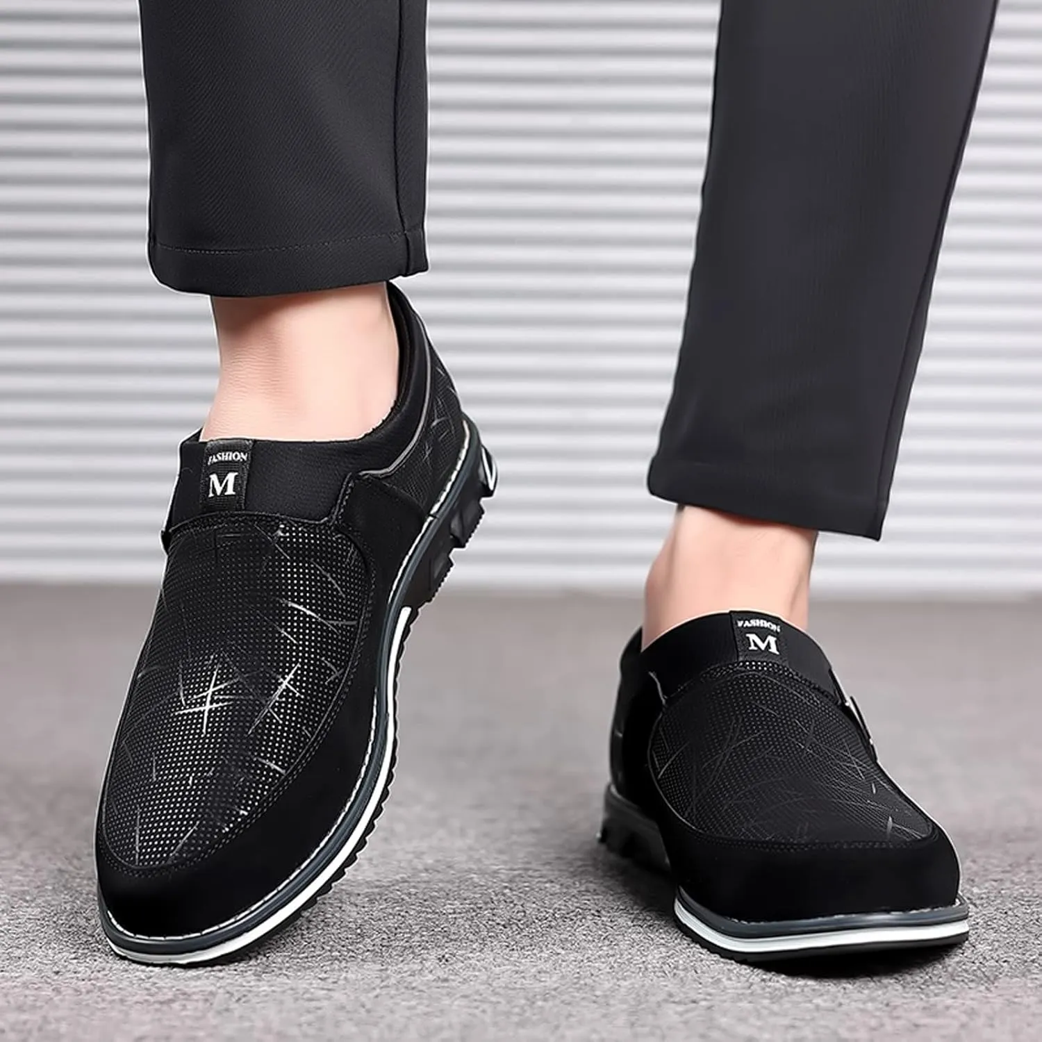 Men's Dress Shoe Size 13 Fashion Style Men's Breathable Comfortable Business Slip On Work Leisure Mens Business Shoes