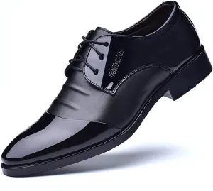 Men's Dress Shoes Formal Business Classic Patchwork Lace Up Wingtip Oxford Shoes for Evening Uniform Party Work Office