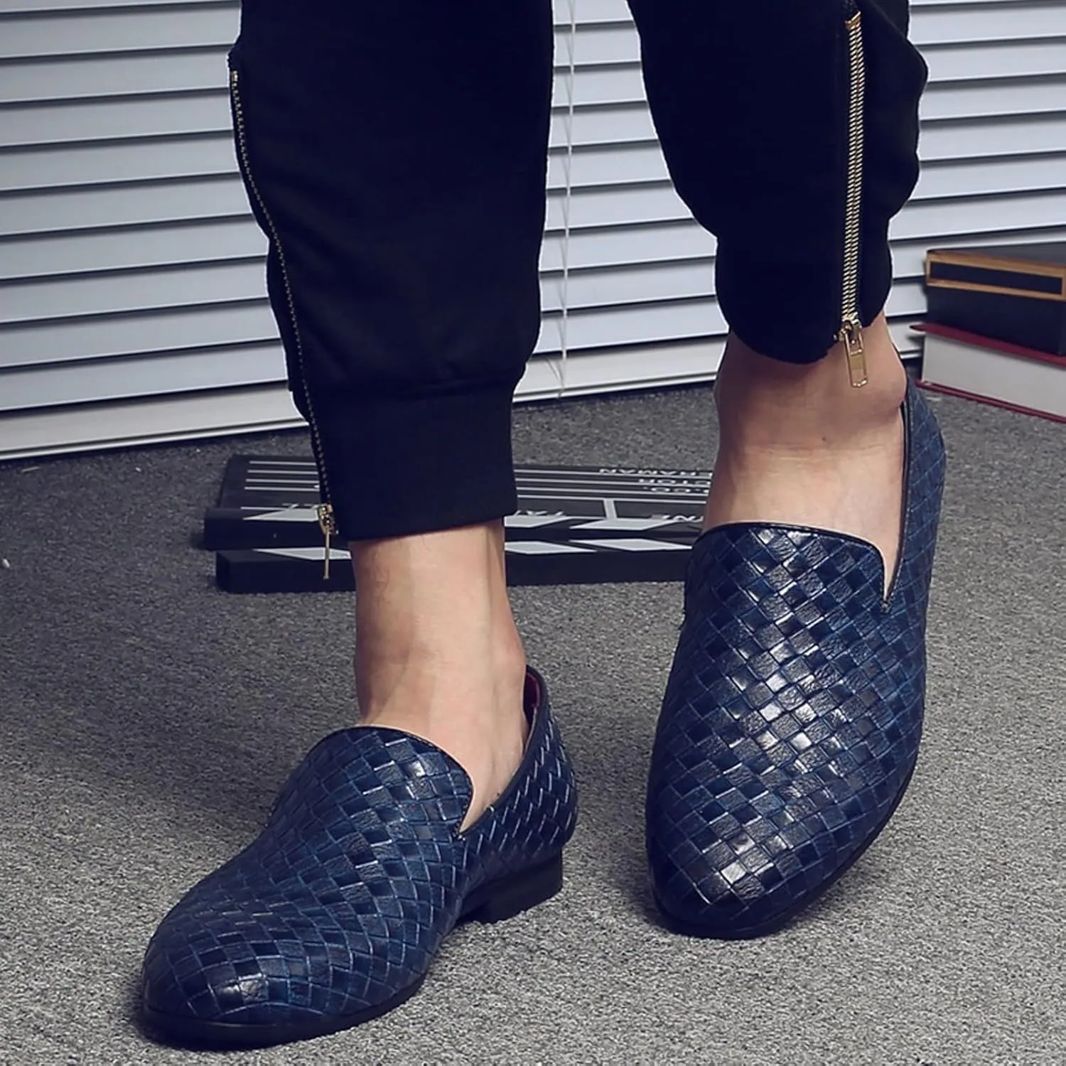 Mens Dress Shoes Men's Shoes Luxury Leather Leisure Driving Oxford Shoes Men's Loafers Shoes(11)