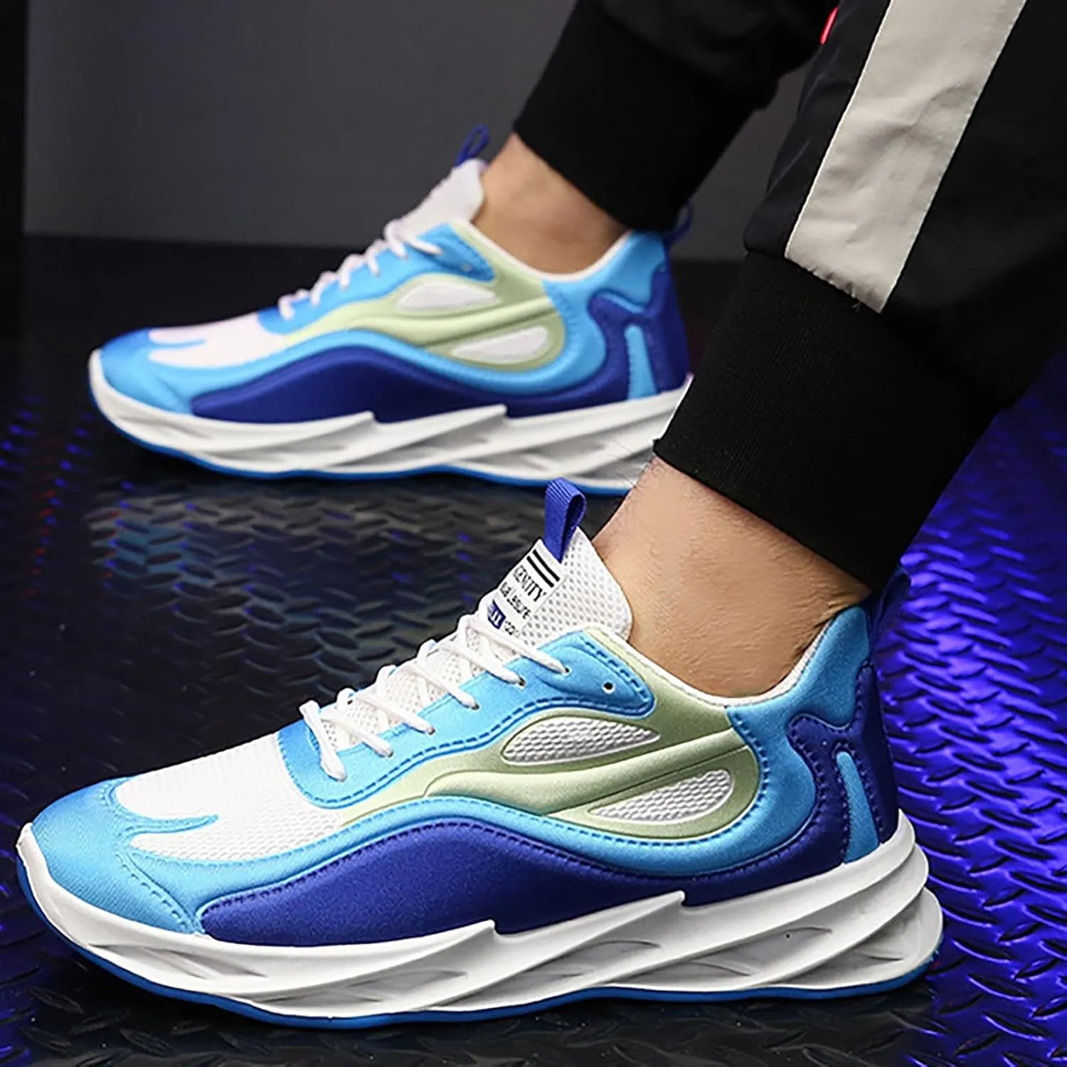 Men's Fashion Sneakers Mens Athletic Shoes Slip on Shoe for Men Tennis Shoe for Men Sport Mesh Sneaker