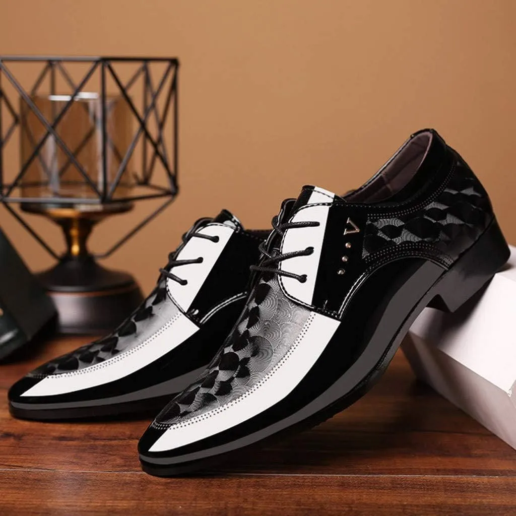 Mens Grey Business Casual Shoes Men Business Casual Suit Shoes Shoe Lace Comfortable Leather Shoes Male Dress Men's Leather Shoes Men's Light Brown Dress Shoes