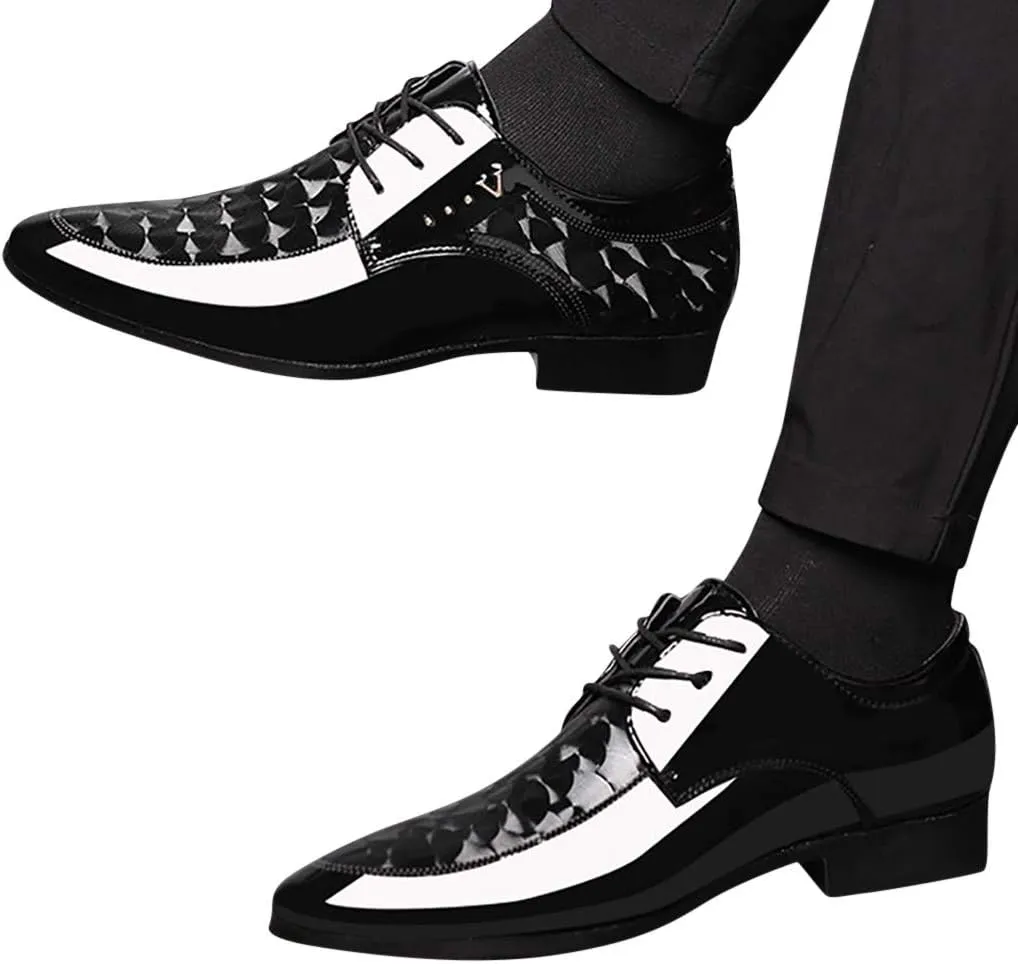 Mens Grey Business Casual Shoes Men Business Casual Suit Shoes Shoe Lace Comfortable Leather Shoes Male Dress Men's Leather Shoes Men's Light Brown Dress Shoes