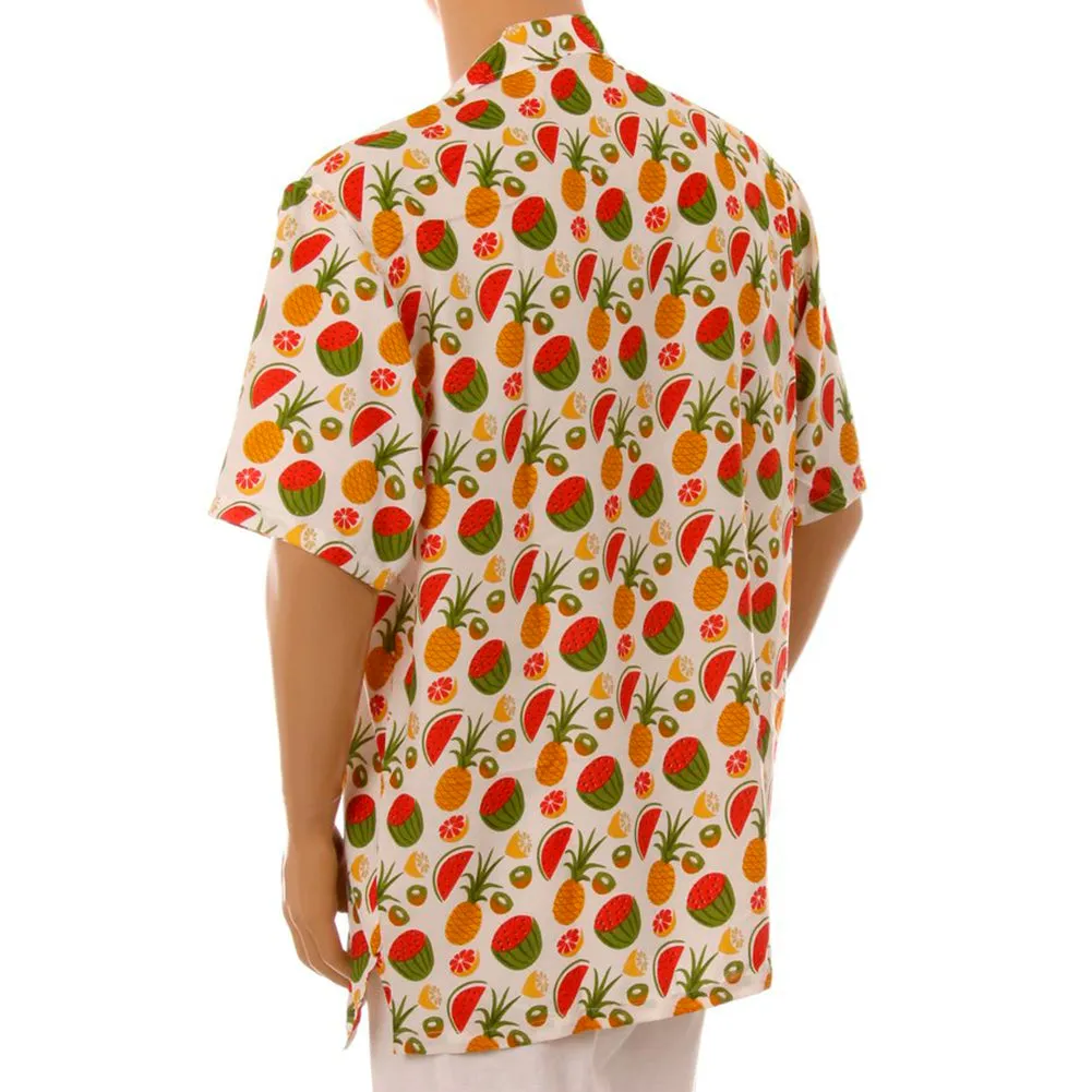 Men's Hawaiian Tropical Shirt Summer Aloha Beach Party Button Casual Loose Fit
