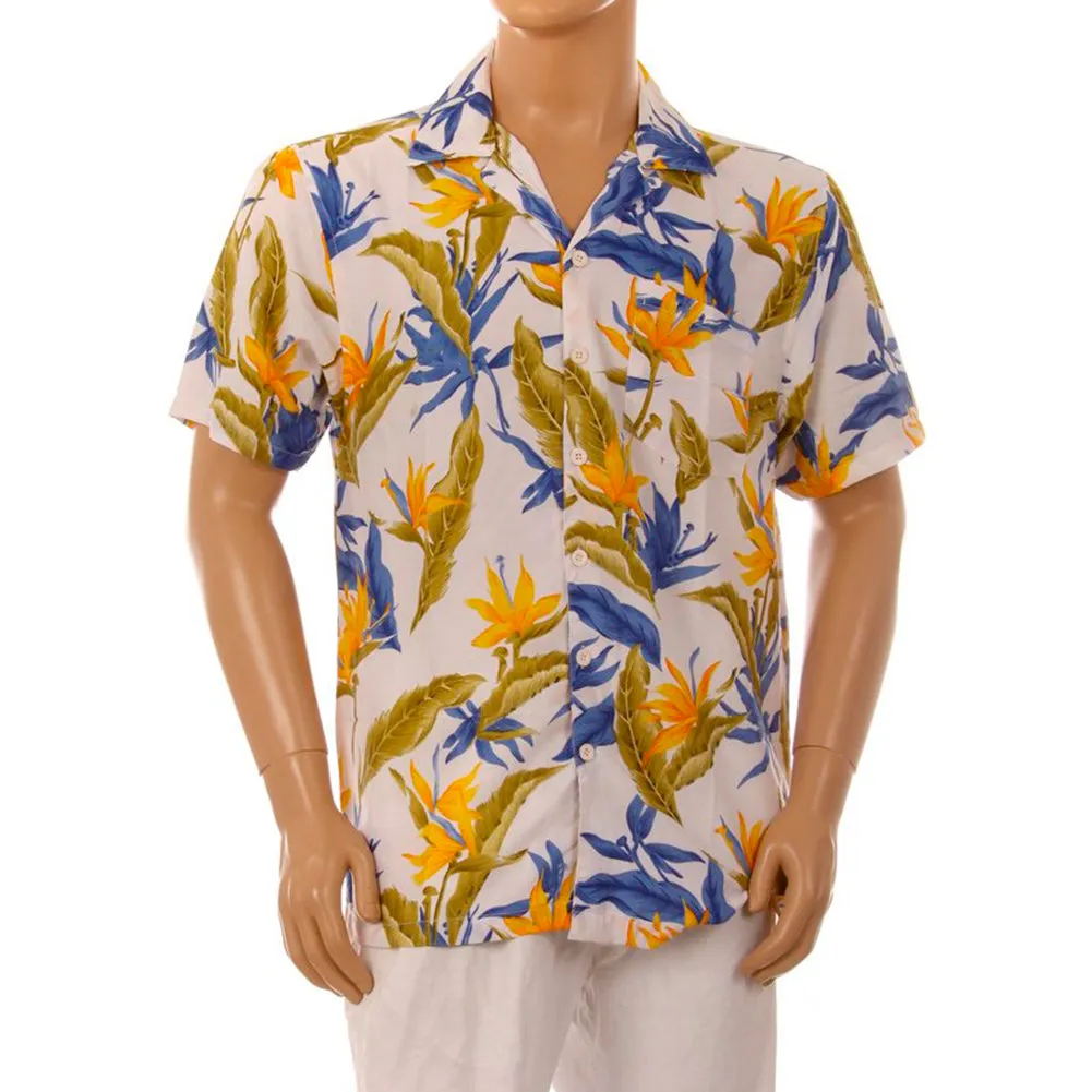 Men's Hawaiian Tropical Shirt Summer Aloha Beach Party Button Casual Loose Fit