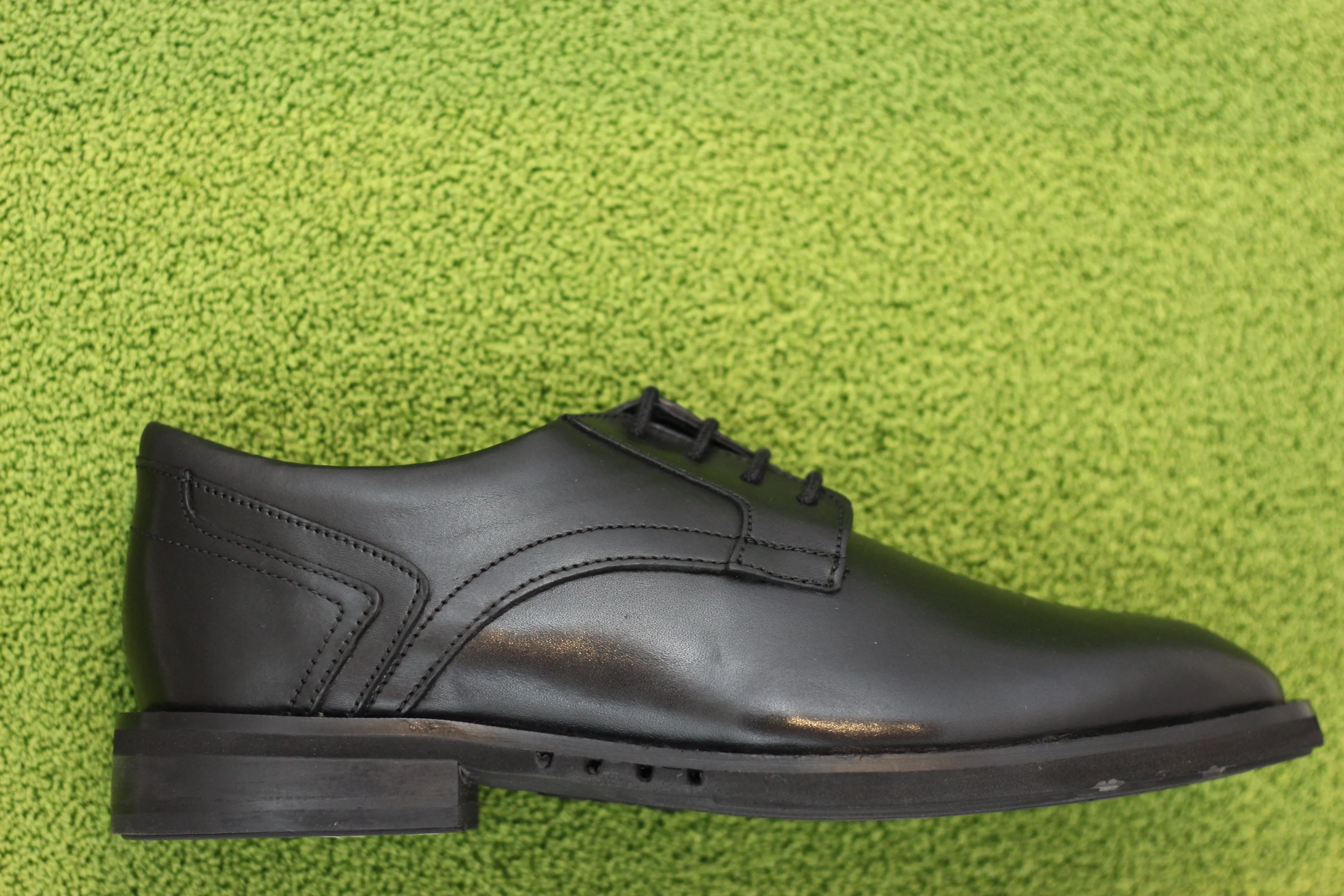 Men's Hugh Lace Oxford - Black Leather