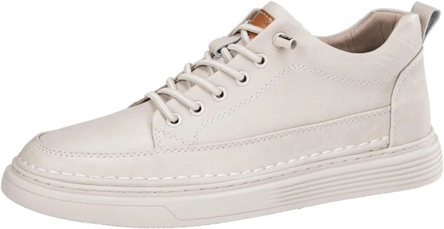 Men's Invisible Height Increasing Shoes Elevator Sneakers Breathable Lace Up Oxford Shoes Hidden Heel Lifting Shoes 2" Taller