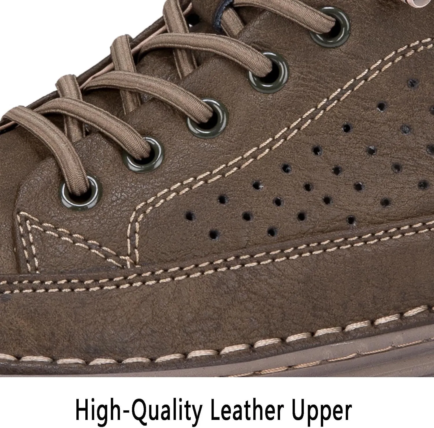 Men's Invisible Height Increasing Shoes Elevator Sneakers Breathable Lace Up Oxford Shoes Hidden Heel Lifting Shoes 2" Taller