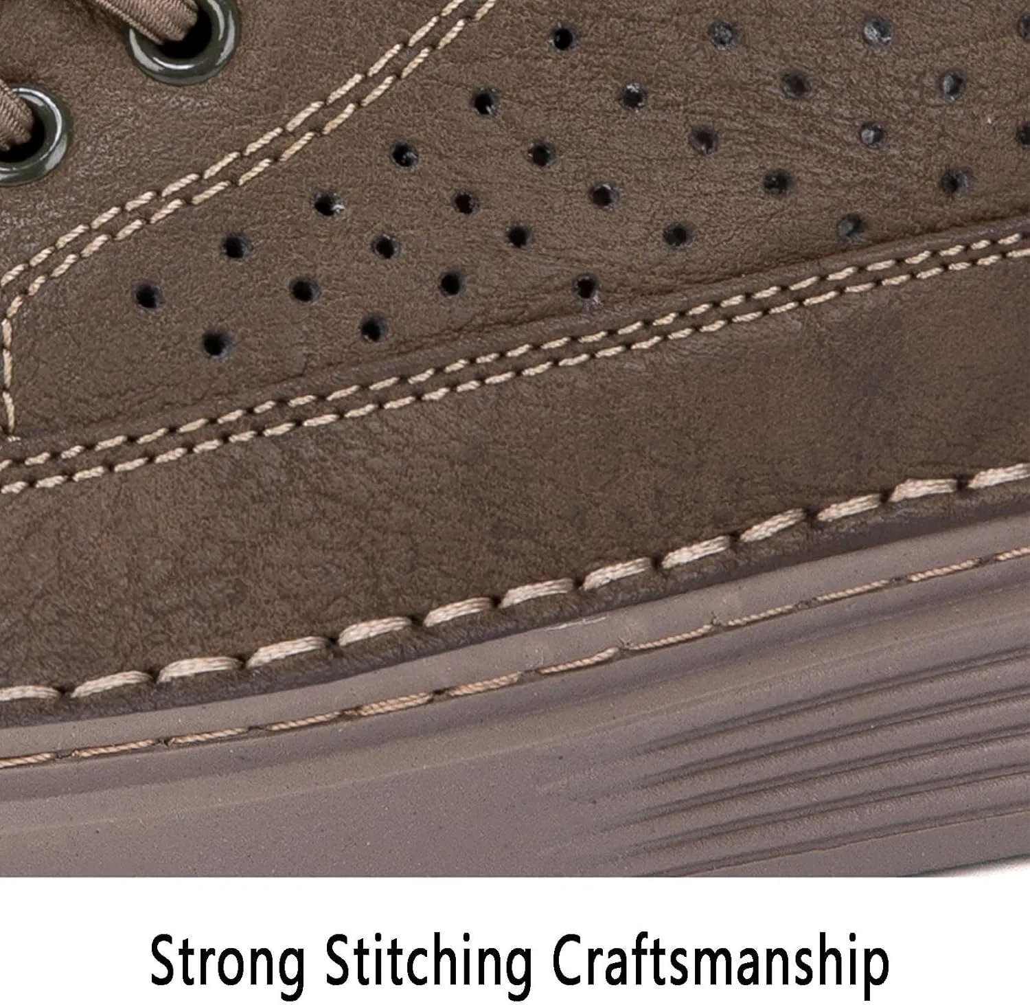 Men's Invisible Height Increasing Shoes Elevator Sneakers Breathable Lace Up Oxford Shoes Hidden Heel Lifting Shoes 2" Taller