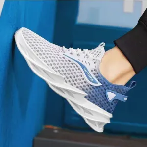 Men's Lace-up Mesh Sport Sneakers, Lightweight Running Walking Shoes