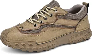 Men's Leather Breathable Anti Slip Casual Shoes, Comfortable Fashionable Sports Shoes, Lightweight Men's Walking Driving Shoes