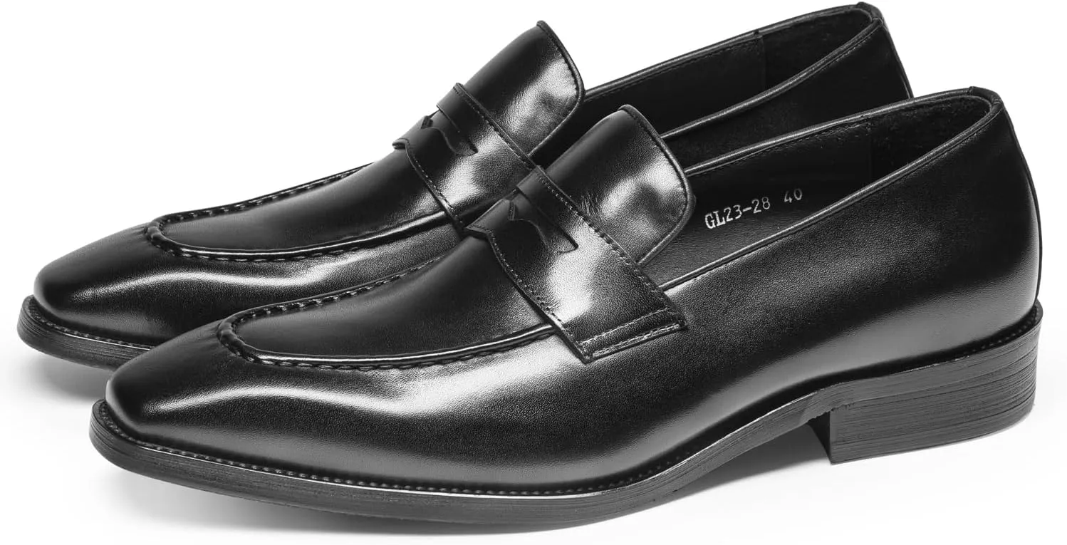 Men's Loafers & Slip-Ons Leather Formal Loafers Penny Loafers for Men with Casual