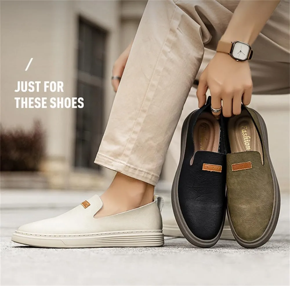 Men's Loafers Moccasin Driving Shoes Slip on Soft Walking Shoes Men's Leather Casual Shoes