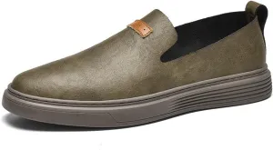 Men's Loafers Moccasin Driving Shoes Slip on Soft Walking Shoes Men's Leather Casual Shoes