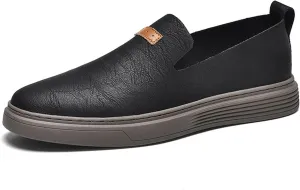 Men's Loafers Moccasin Driving Shoes Slip on Soft Walking Shoes Men's Leather Casual Shoes
