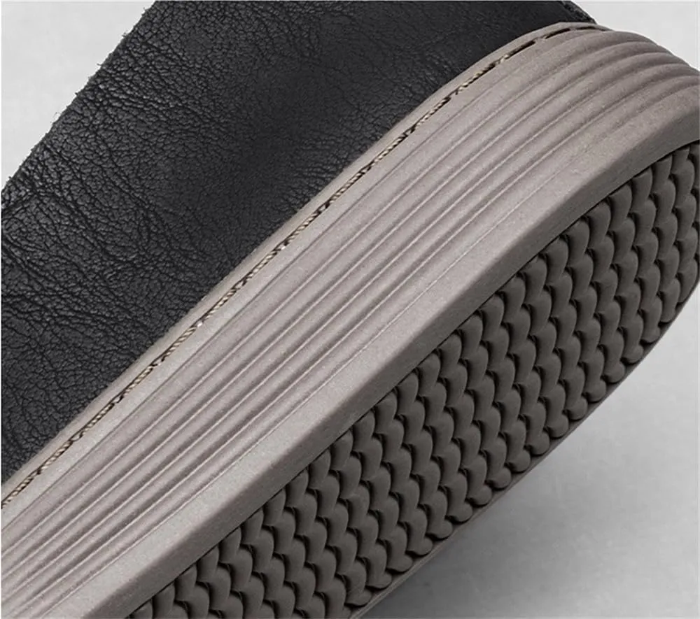 Men's Loafers Moccasin Driving Shoes Slip on Soft Walking Shoes Men's Leather Casual Shoes