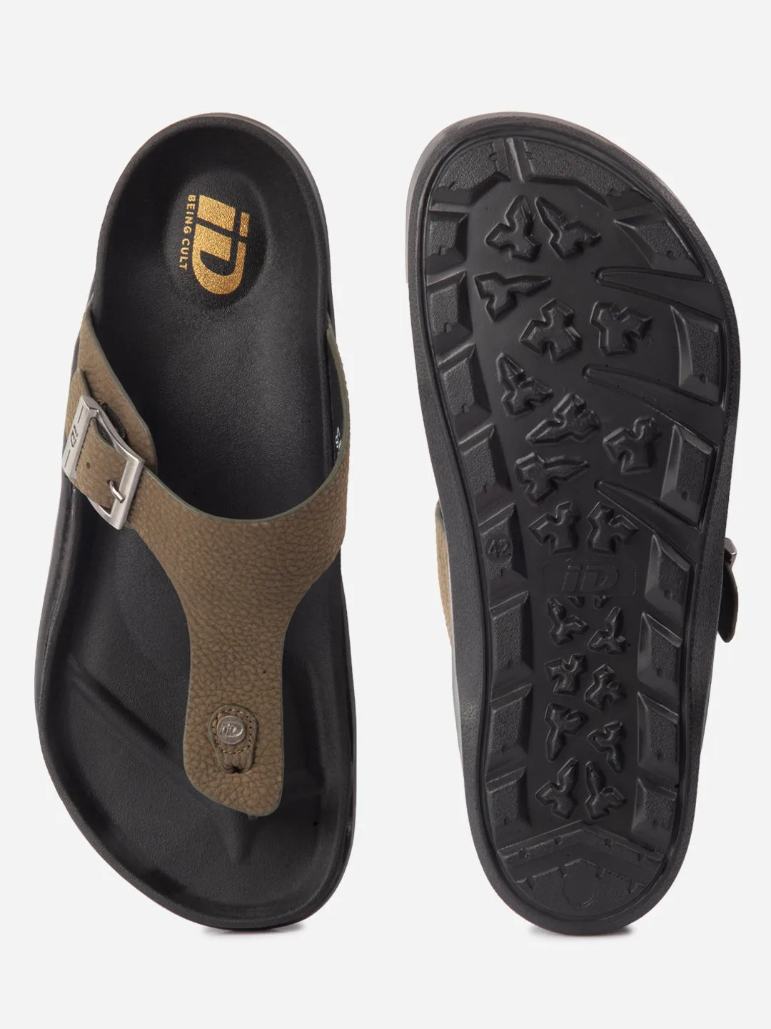 Men's Olive Thong Sandal (ID4272)