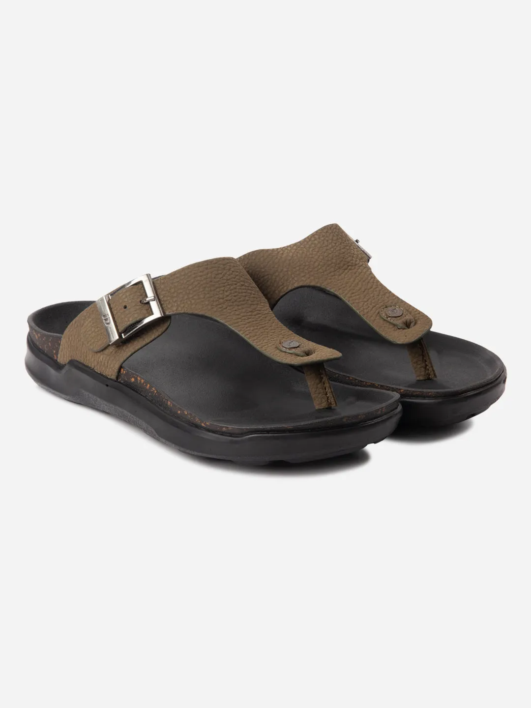 Men's Olive Thong Sandal (ID4272)