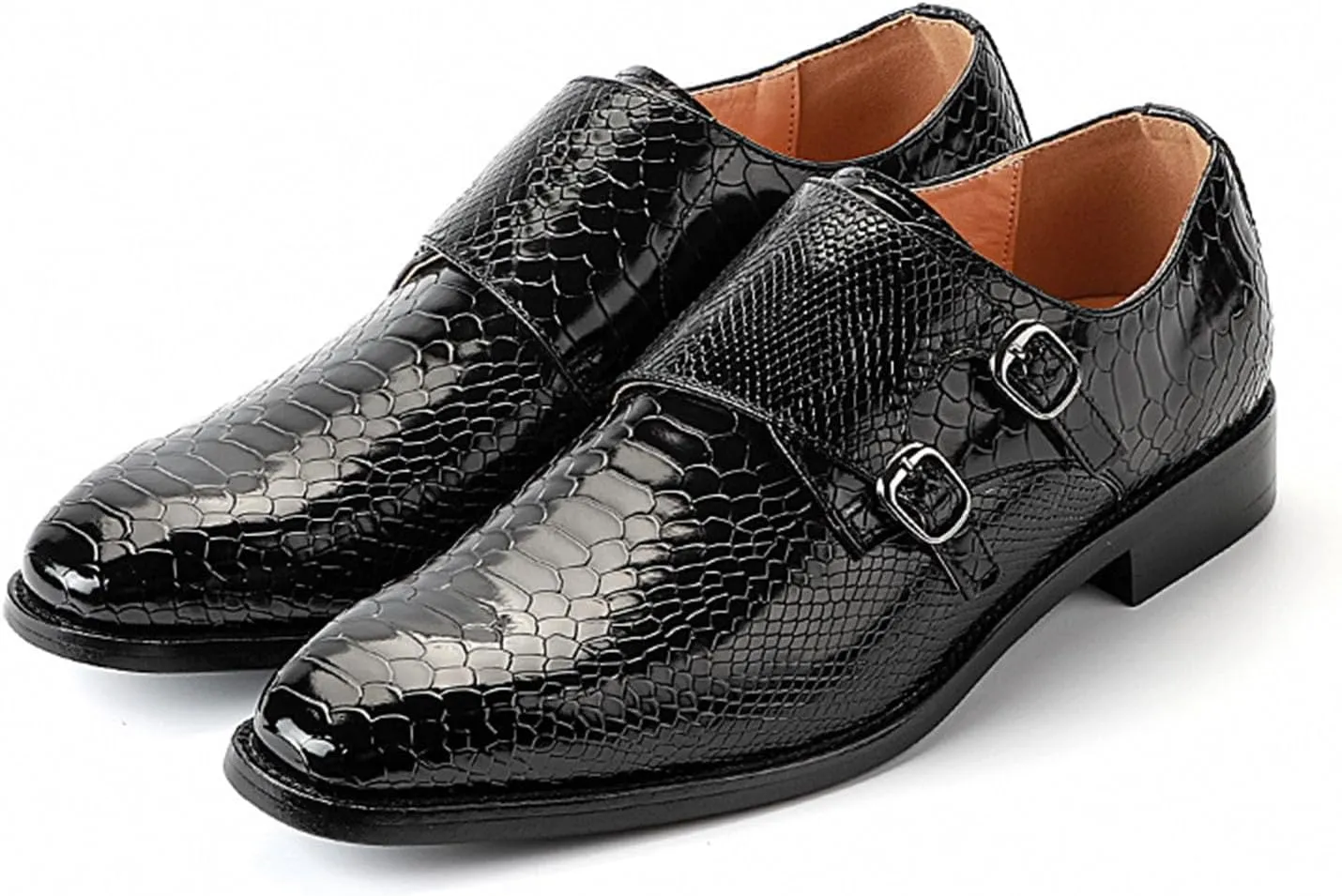 Men's Oxfords Alligator Patent Leather Wedding Prom Formal Dress Casual Shoes for Men