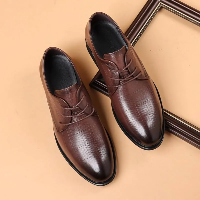 Men's Patent Leather Dress Shoes, Men's Dress Oxfords Breathable Shoes, Men's Casual Dress Shoes Suede Business Classic Dress Shoes for Men