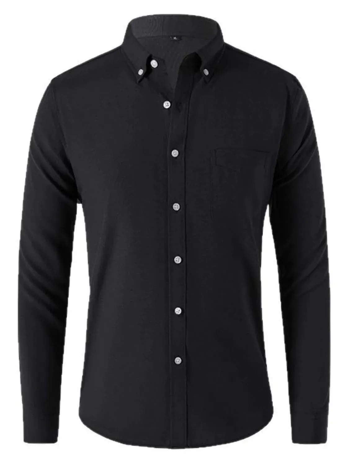 Men's Plus Size Button Down Collared Neck Shirt