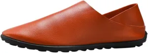 Men's Premium Casual Slip on Loafers Breathable Driving Shoes Fashion Slipper (Brown, 39)