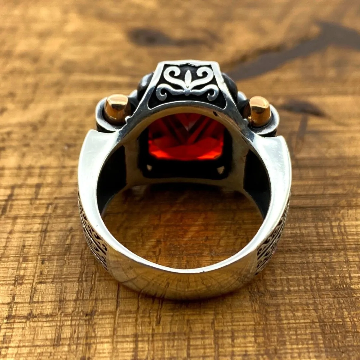 Men's Red Ruby Ring