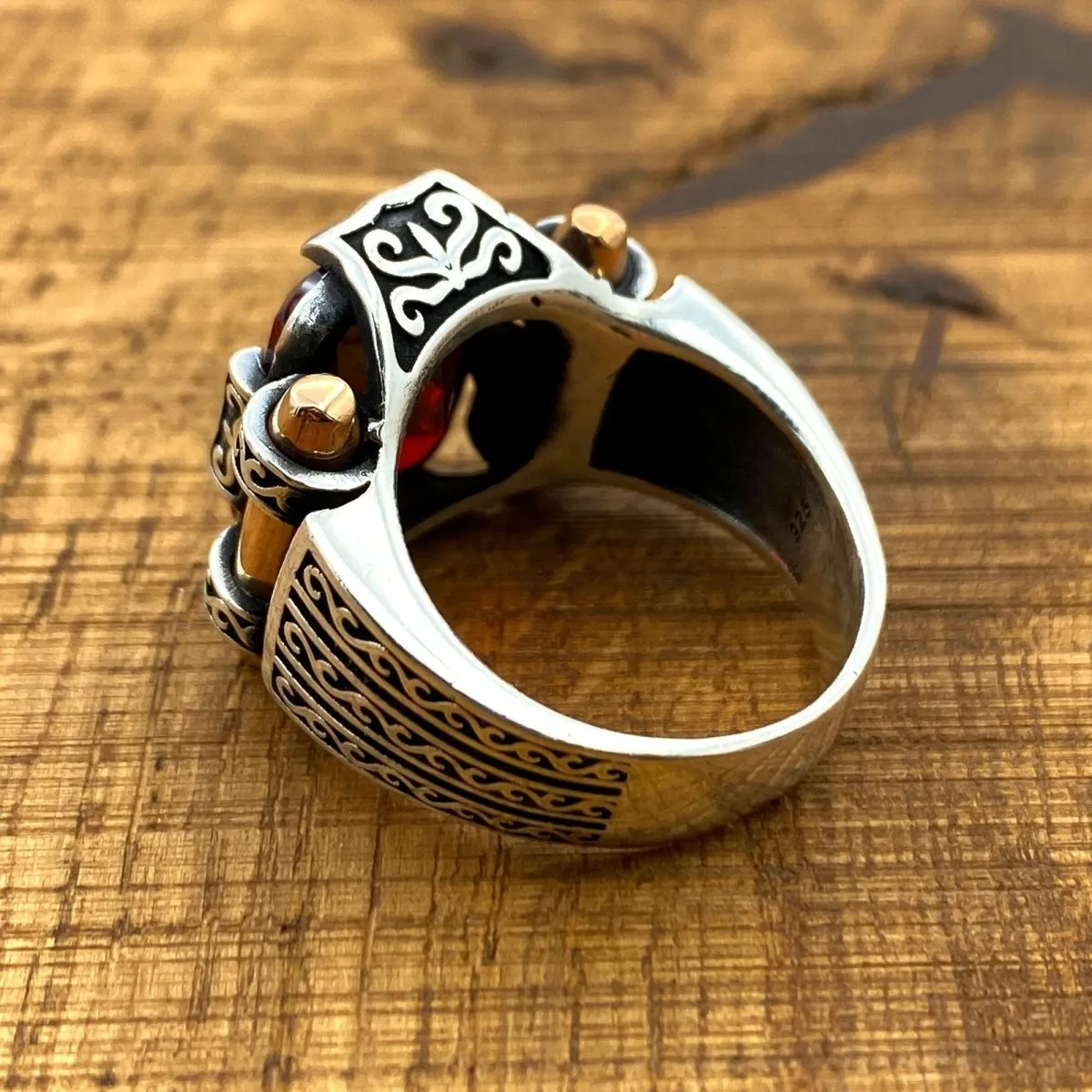 Men's Red Ruby Ring