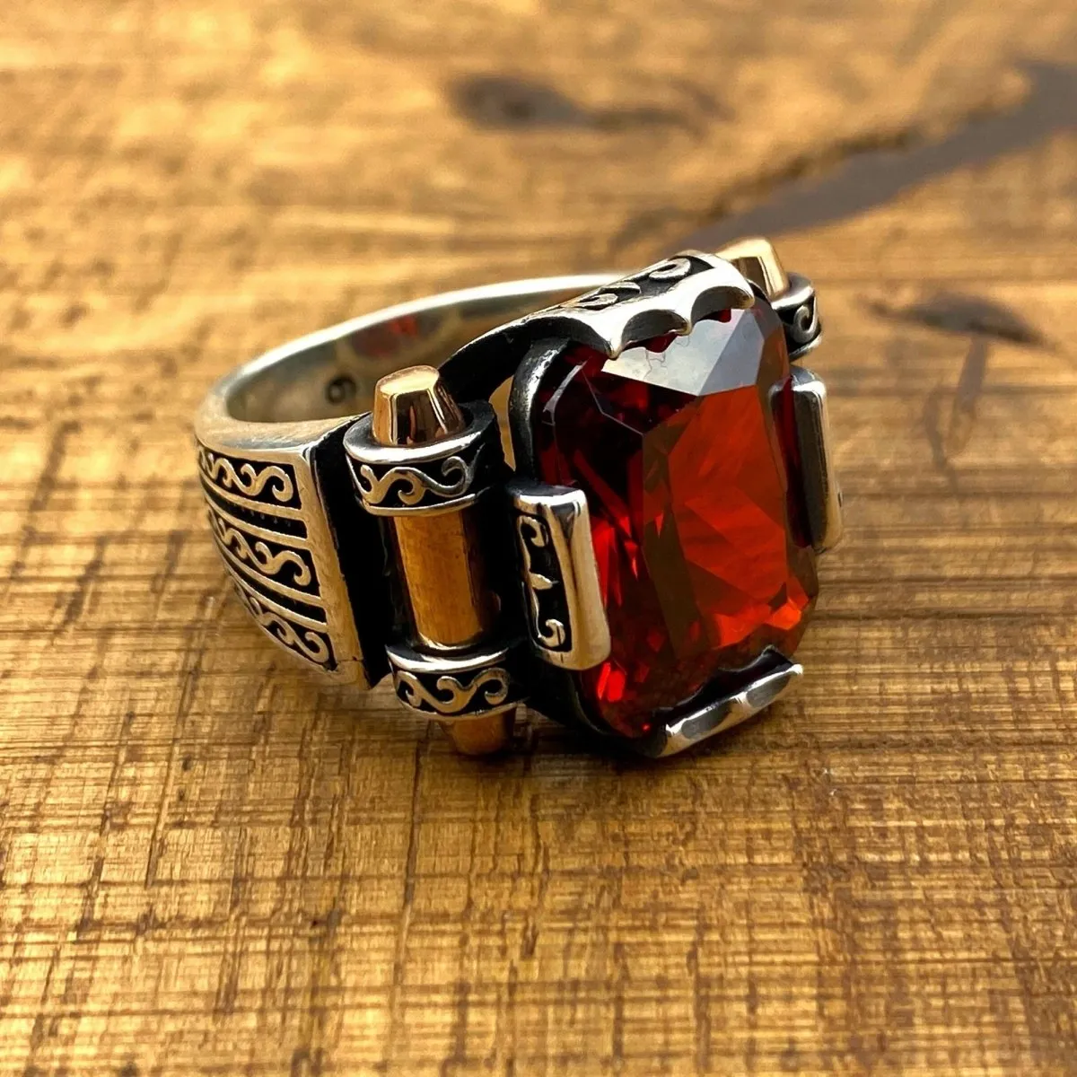 Men's Red Ruby Ring